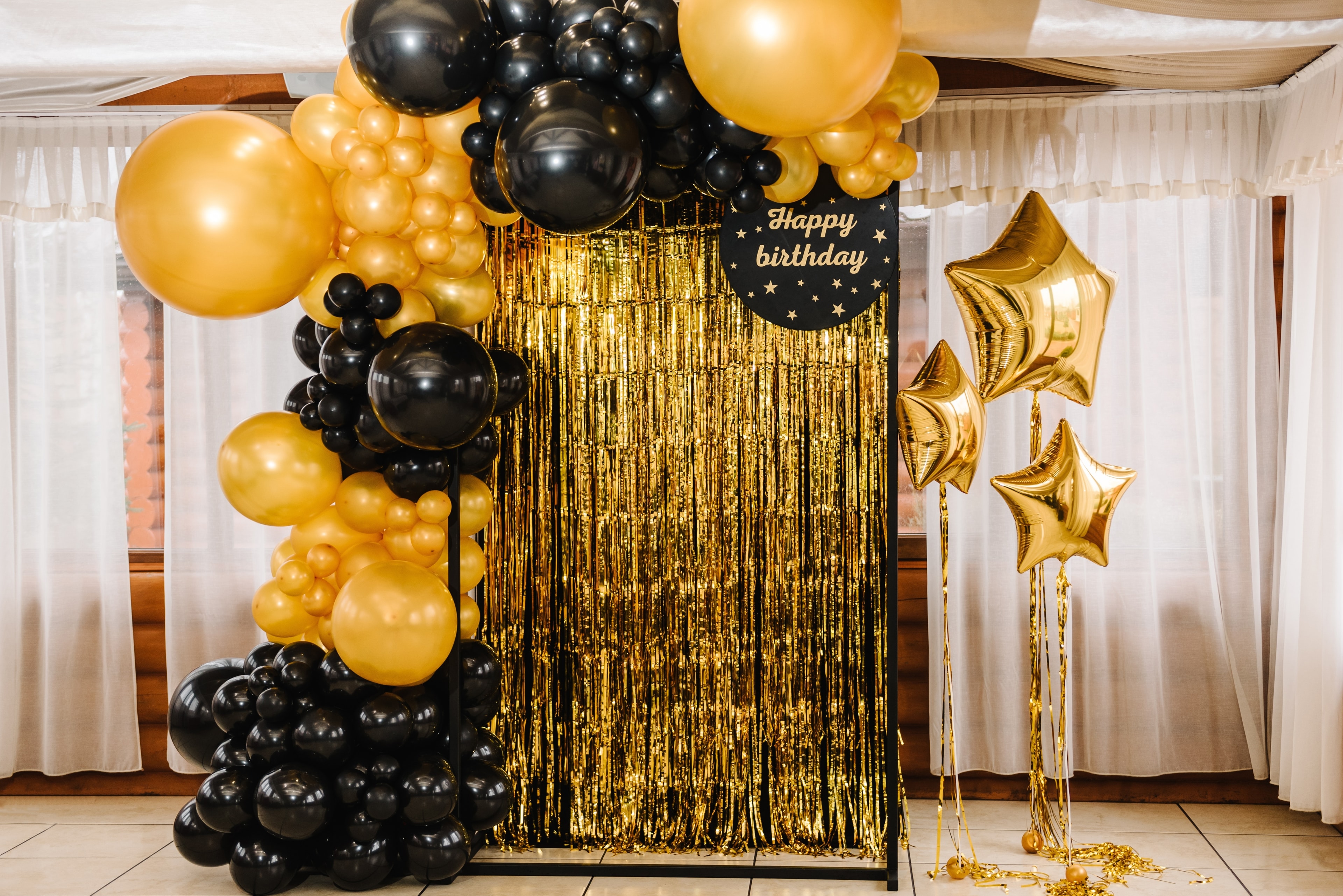 Black & Gold Birthday Celebration