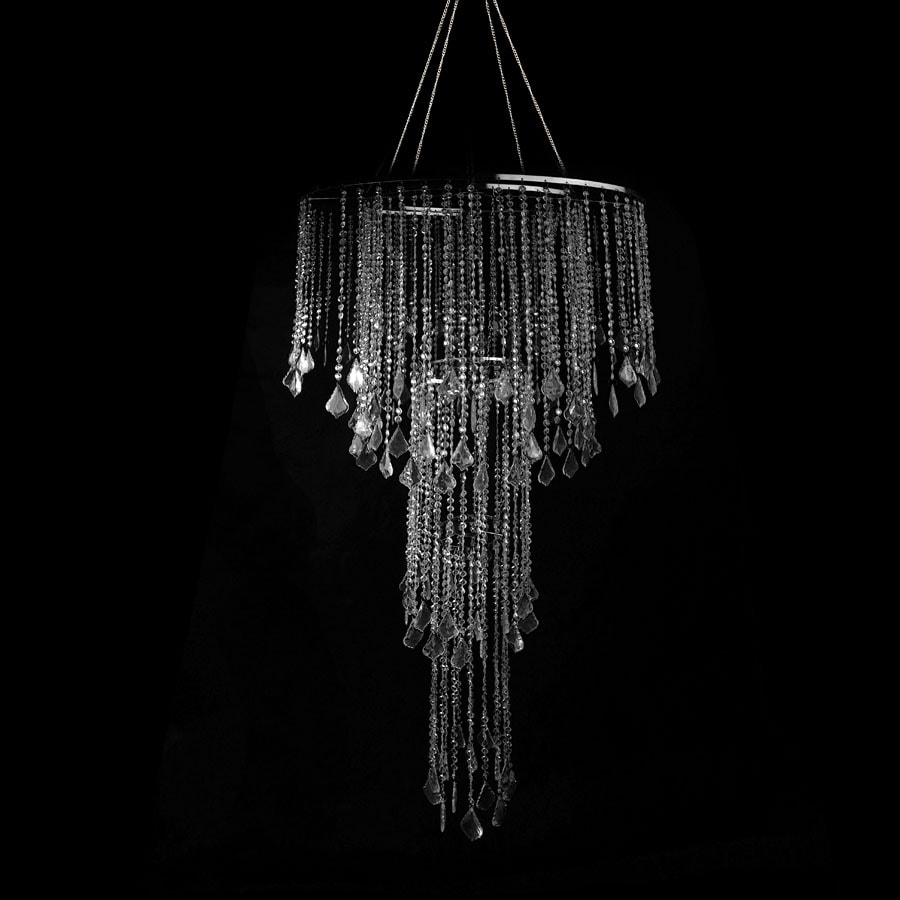 Silver Diamond Crystal Chandelier